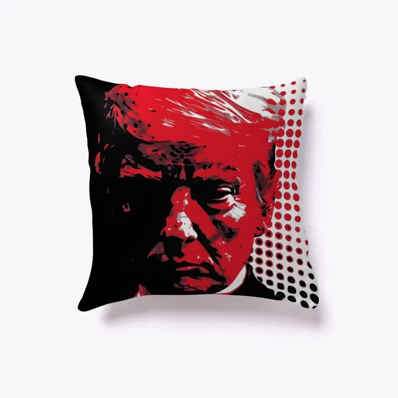 Red Retro pillow