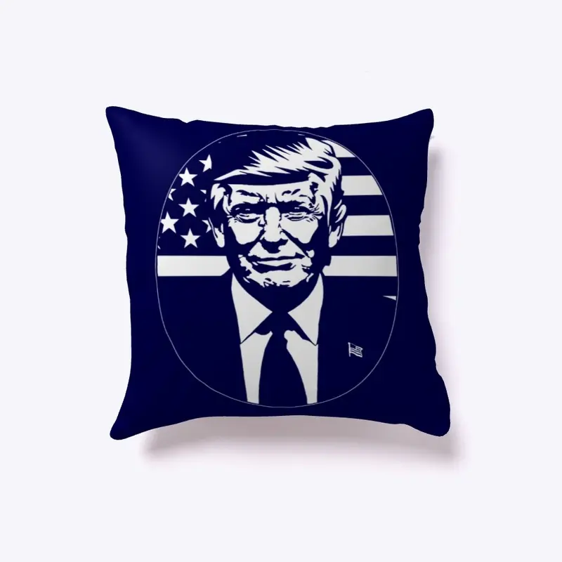 Trump Patriot logo white