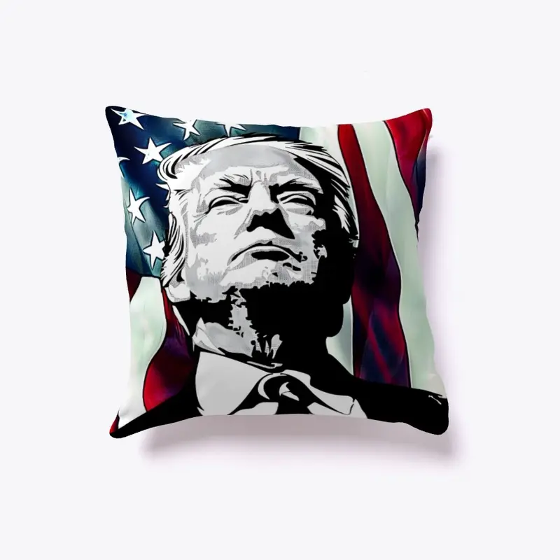 TRUMP flag pillow