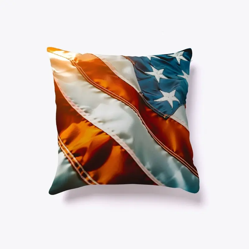 sun flag pillow